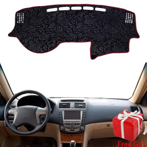 Latest Rose Pattern Non-slip Car Dashboard Cover Dash Mat Pad DashMat ANti-UV Car Sticker for BYD F6 2008-2011 Car Styling