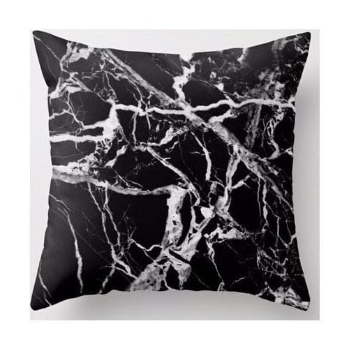 New Arrival Cool Famous Popular Marble in Black Stylish Luxury Printing Square Pillowcase Throw Pillow Sham Nice Pillow Cover