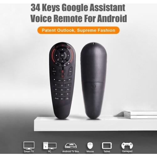 New G30S Air Mouse 2.4G Wireless Voice Remote Control 33 Keys IR Learning Gyro Sensing Remote for Android TV Box X96 H96