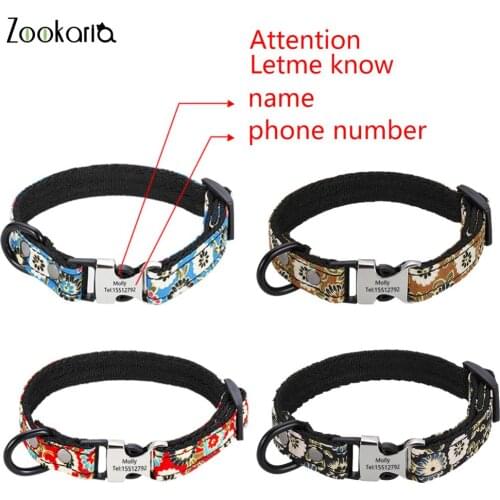 Anti-lost Dog Collars Dog Name ID Tags Gifts for Dog Lovers Pet Collar Tags for Dog Owner Engraved Pet Tag New Puppy Tag Gifts
