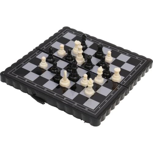 Complete Chess Game Included in 32 Magnetic Chessman & Folding Board