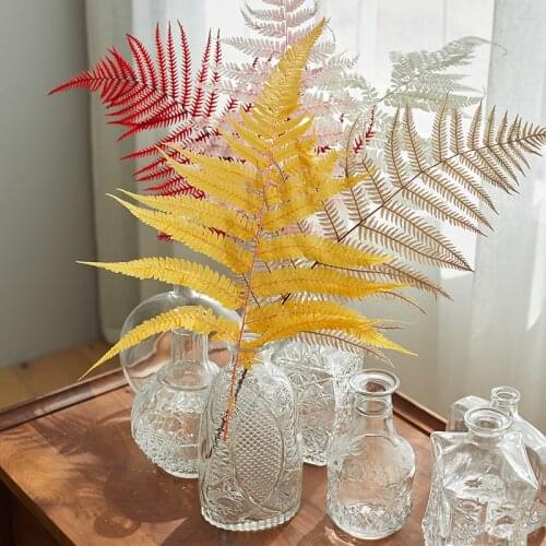 The Nordic Isn Green Color Sheep Fern Fern Fern Leaf Natural Dried Leaves Dried Preserved Fresh Flower Green Vegetation