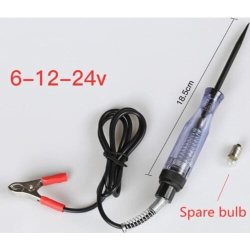 6V 12V 24V LED Car Battery Electric Voltage Detector Tester Auto Circuit Board Test Pen 6 12 24 V Volt Meter Pencil