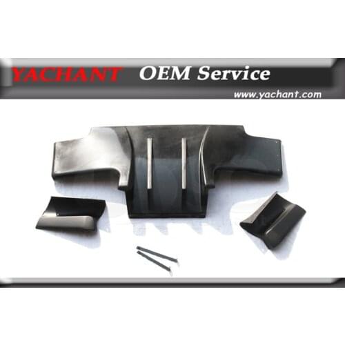 FRP Fiber Glass Rear Diffuser 5 Pcs Fit For 89-94 Skyline R32 GTR TS Style Rear Diffuser Type 2 with Metal Fitting Accessories