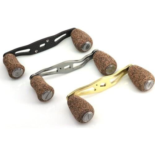 Fishing Reel Parts for Handle Knob Drum Reels Crank Carbon Fiber Metal Rocker Accessories Mar Replacement