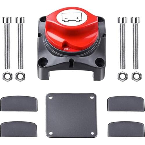 12V-48V Battery Disconnect Switch Battery Isolator Switch Master Power Cut Off Kill Switch Waterproof Marine Switch for Car RV B