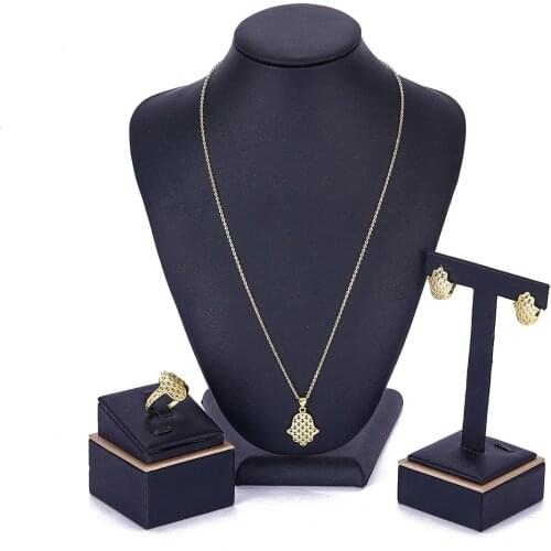 2021 May hot selling accessories wedding jewelry set for women Mixed color jewelry set copper high quality jewelry set