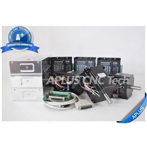 3-Axis Dual Shaft Kits, 2 PCS NEMA 34 920oz-in & 1 PC NEMA 34 1160oz-in Stepper Motors & Drivers & Power Supplies