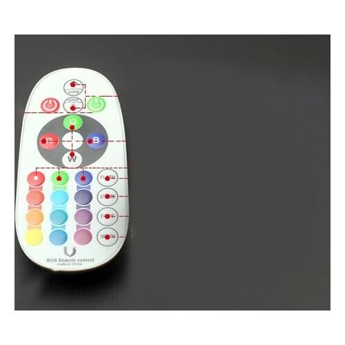 3pcs Led5050 RGB waterproof remote control Lamp 4 needle line colorful gradient jump outdoor plug LED Lamp