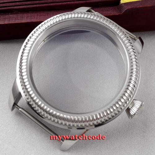 44mm vintage CASE stainless steel fit 6498 6497 eat movement parnis Watch C27