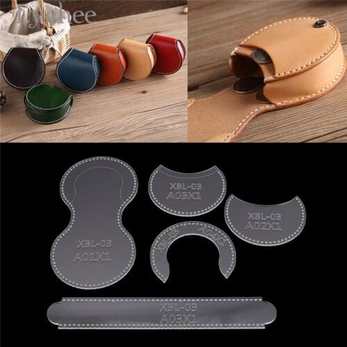 Lychee Life Acrylic Stencil Mini Wallet Pattern Handmade Coin Bag Template DIY Sewing Pattern