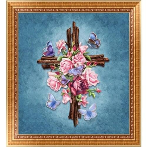 5D DIY Diamond Painting Flower Butterfly Rhinestones Pictures Diamond Embroidery Sale Landscape Diamond desert