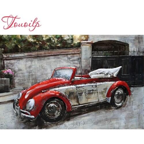 TOUOILP 100% Full 5D Diy Daimond Painting "car" 3D Diamond Painting Round/Square Rhinestones Diamant Painting Embroidery Animals