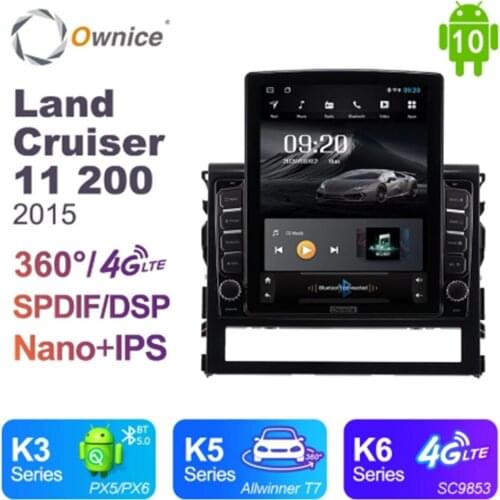 Android 10.0 Ownice Autoradio 2 Din forToyota Land Cruiser 11 200 2015 Car Radio Auto GPS Navigation Multimedia DSP 4G LTE