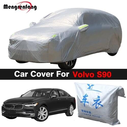 Car Cover Auto Outdoor Sun Shade Anti-UV Rain Snow Prevent Cover Dustproof For Volvo S90