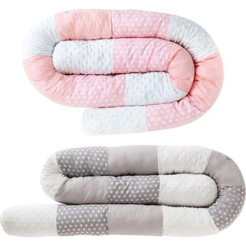 Baby Bed Bumper Snake Safe Anti-collision Crib Bumper Cot Long Pillows Cushion Pads Baby Crib Liner Child Room Decoration