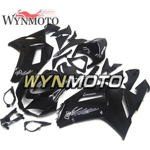 Gloss Black Complete ABS Injection Fairings For Kawasaki ZX-6R ZX6R 636 2007 2008 Motorbike Cowlings Body Kits