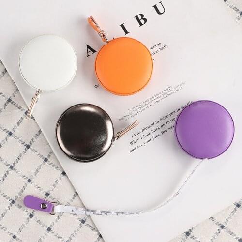 1pc 150cm/60" Tape Measures Macaron Color Portable Retractable Ruler Children Height Ruler Centimeter Inch Roll Tape Tailor