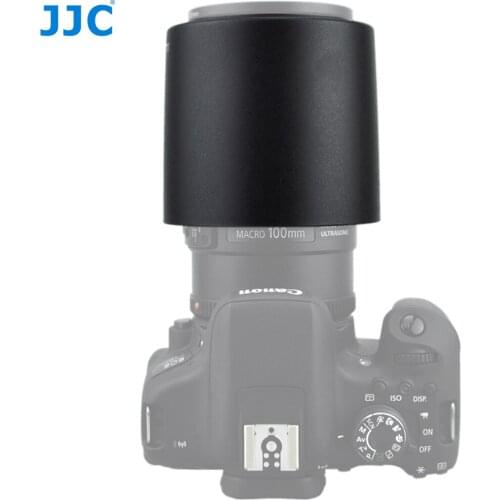 JJC Bayonet Reversible Camera Lens Hood for CANON EF 100mm f/2.8L Macro IS USM Lens Replaces Canon ET-73 Lens Shade Protector