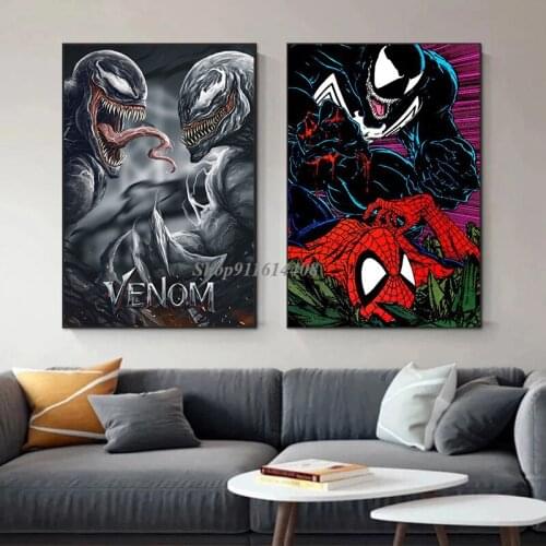 Disney Canvas Paintings Marvel Venom Let There Be Carnage Movie Posters American Prints Wall Art Pictures Living Room Home Decor