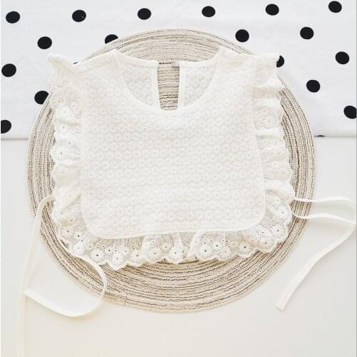 Lace Edge Royal Princess Style Retro Baby Bibs Nursing Feeding Towel Sweet Heart Newborn Girl Infant feeding Burp Bibs