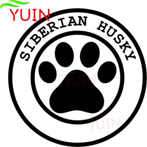 SIBERIAN HUSKY PAW PRINT Car Sticker Fashion Style Pattern Waterproof Decal PVC Body Decoration Accessories High Quality Decals