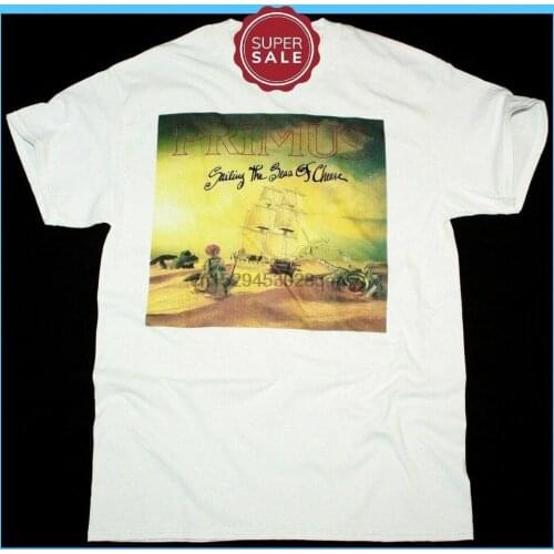 NEW PRIMUS SAILING THE SEAS OF CHEESE ALTERNATIVE FUNK METAL NEW WHITE T-SHIRT