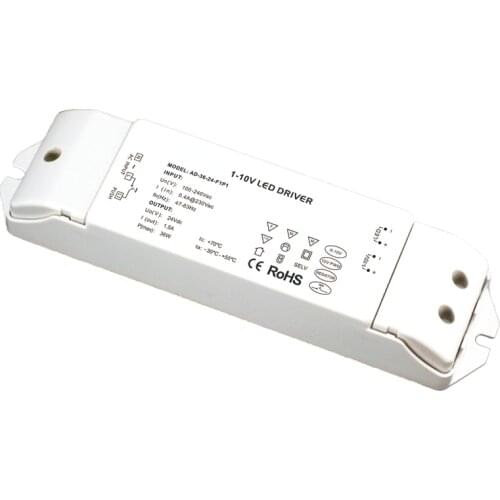 New 1V-10V Led Intelligent Dimming Driver;AC100V-240V Input;12V 1.5A 36W Output Constant Voltage Push Dim Power Drive