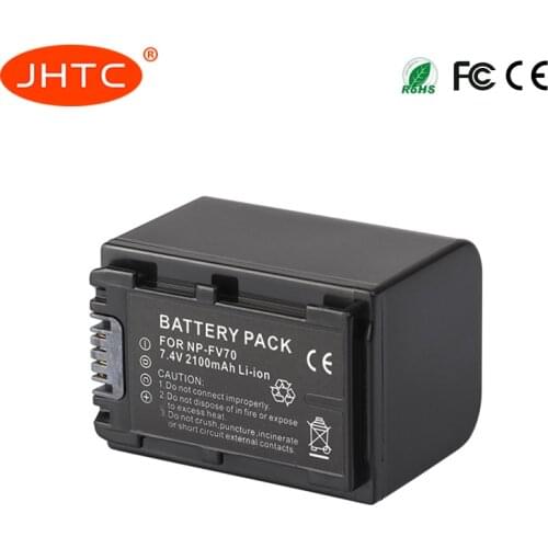 NP FV70 Camera Battery for Sony NP FV50 FV30 HDR-CX230 HDR-CX150E HDR-CX170 CX300 Z1 Batterie NPFV70 2100mAh Baterai