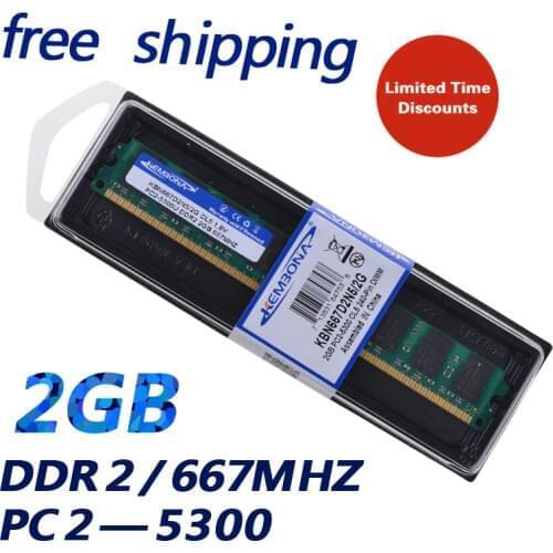 KEMBONA brand and new ram LONGDIMM DESKTOP DDR2 2GB 667MHz 2G DDR2 Super Speed Memoria Ram for All Motherboard Desktop Computer