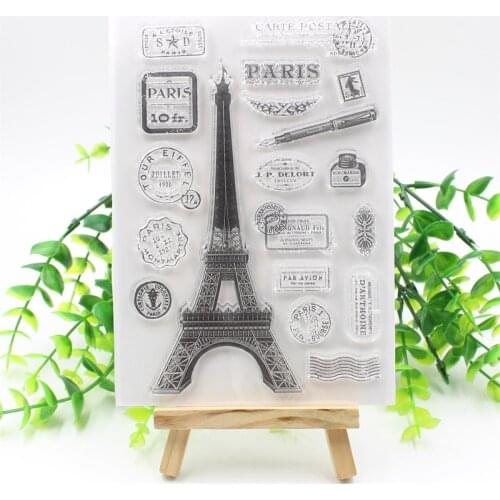 YPP CRAFT Tower Transparent Clear Silicone Stamp/Seal for DIY scrapbooking/photo album Decorative clear stamp 765