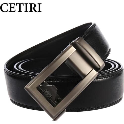 3.5CM Belts for Men Genuine Leather Vintage High Quality Belt Male Alloy Automatic Buckle Luxury Waist Trouser belt Strap CETIRI