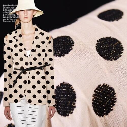 Spring thick silk fabric for dress section genuine filament velvet fabric silk / cotton / gold blended fabric cotton cloth