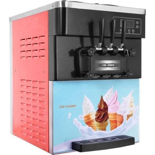 Good Quality Best Price Table Top 3 Outlets Ice Cream Machine free shipping by sea