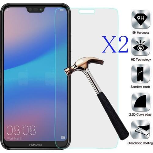 2psc/lot 9H Tempered Glass Screen Protector Ultra Thin Explosion-proof Front Glass Films For Huawei P20 / P20 Lite / P20 Pro