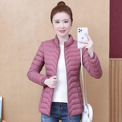 Womens Winter Jacket Stand Collar Parka Elegant Casual Zipper Soft And Warm Autumn Outerwear Female Abrigo Mujer Plus Size 6XL