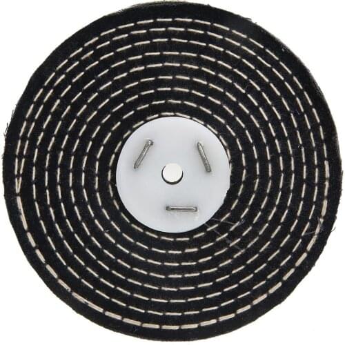 1Pcs Cotton Polishing Buffing Wheel 6 Inch 10mm Buffing Wheel Mop Grinder Accessories For Wood Metal Polishing Abrasive Tools