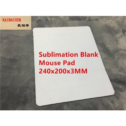DHL Free 100pcs/lot Blank Sublimation mouse pads Square mat pad for Sublimation Transfer Heat Press Printing Crafts 240x200x3mm