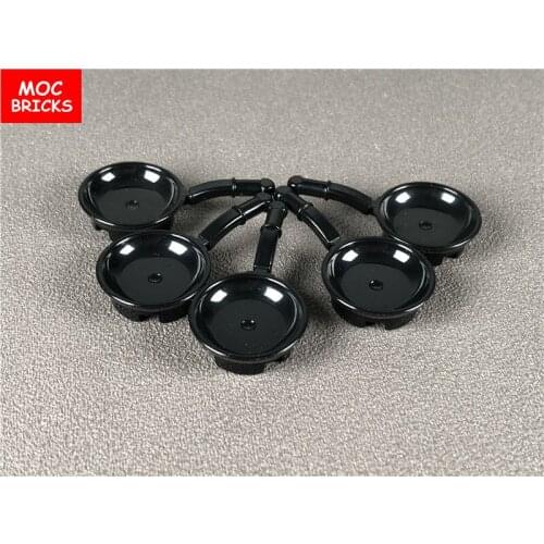 20pcs/lot MOC Bricks Small Black Friends Accessories Frying Pan Fit with 93082a DIY Building Blocks Figure Kids toys Dolls gifts