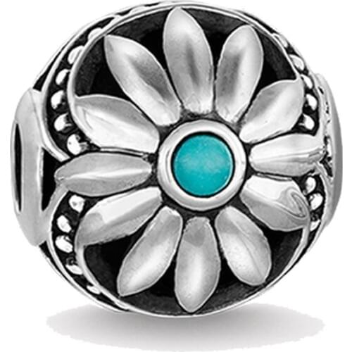 2018 Thai Silver Lotus Ethnic Flower Karma Bead, Most Fashion DIY Beads for Jewelry Making Fit Bracelets Necklaces for Women Men