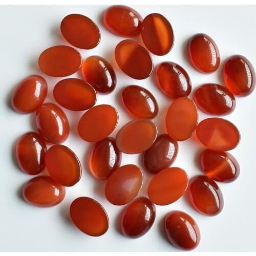 2020 Fashion high quality natural red Onyx Oval CAB CABOCHON 13x18mm beads for jewelry accessories making wholesale 50pcs/lot