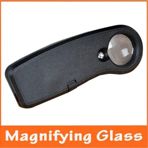 40X Portable Antique Jewelry Appraisal Handheld Illuminated Magnifier LED Light Electronic Circuit Boards Repair Watches Loupe