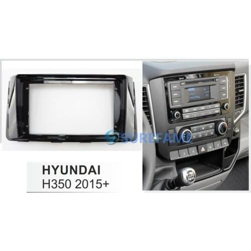 9 inch Car Fascia Radio Panel for Hyundai H350 / SOLATI 2015+ Dash Kit Install Facia Console Bezel Adapter 9inch Plate Trim