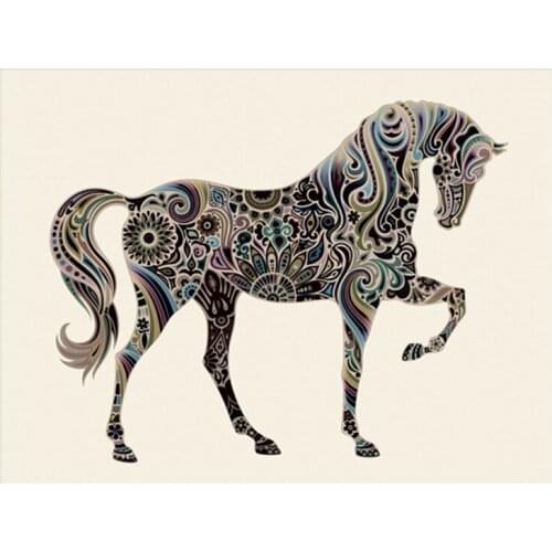 5D DIY Diamond Painting Abstract horse Diamond Embroidery Full Cross Stitch Rhinestone Mosaic Home Decor Handmade Gift