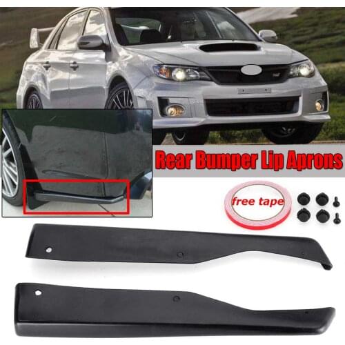 2xCar Side Rear Bumper Lip Diffuser Splitter Wrap Diffuser Spoiler Canard Add-on Side Aprons For Subaru For Impreza WRX Sti 4 Dr