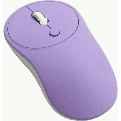2.4G Mini Wireless Mouse 1600 DPI Mute Optical Rechargeable Mouse Computer Gaming Mouse Business Mouse Pink Purple Laptop Mouse