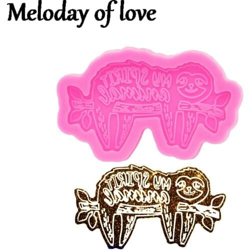 Shiny Sloth Resin Art Diy Mold, Silicone Resin Clay Polymer Mold, Chocolate Fondant Cookies Tools DY1044