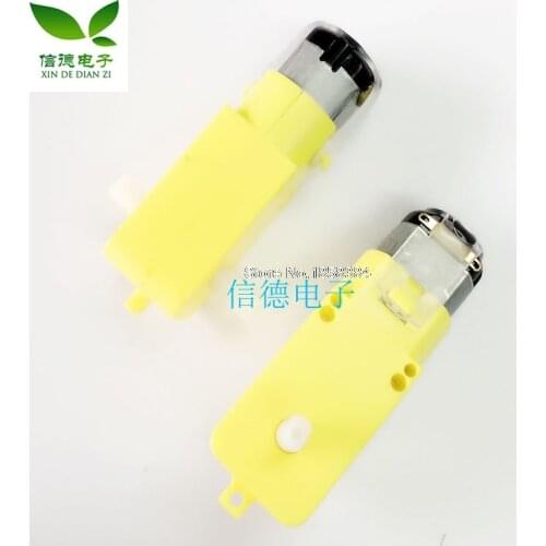 3V-6V DC Motor Geared TT Smart Car Chassis Four-wheel Drive Anti-Interference M08 dropship