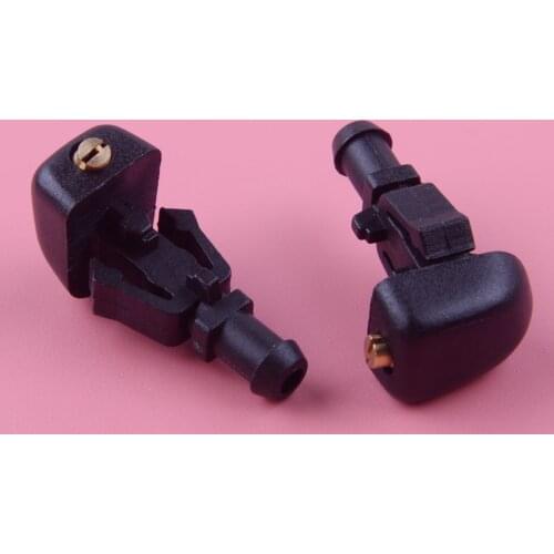 DWCX 2pcs Expedition Front Winshield Washer Fluid Spray Jet Nozzle Fit For Ford F-150 Flex Crown Victoria