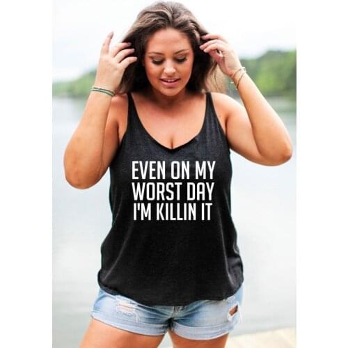 Casual Women Girl Cotton Sleeveless Crew Vest T-Shirt Camisole Plus Size Ropa Mujer Hot Selling Tank Tops